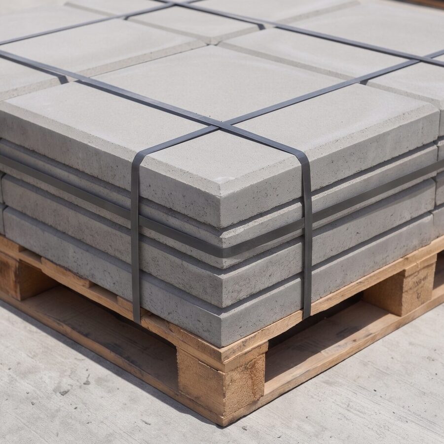 Precast paving slabs