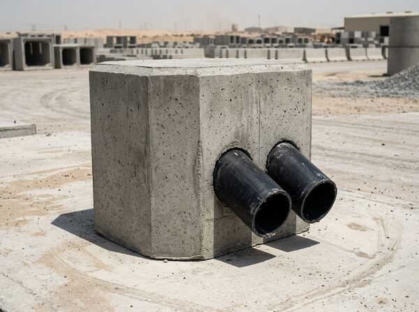 Light footings - Duct through variant